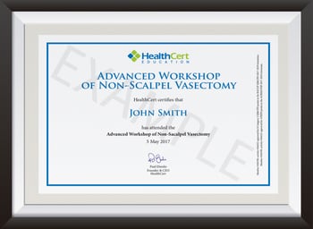 Advanced Certificate in Non-Scalpel Vasectomy