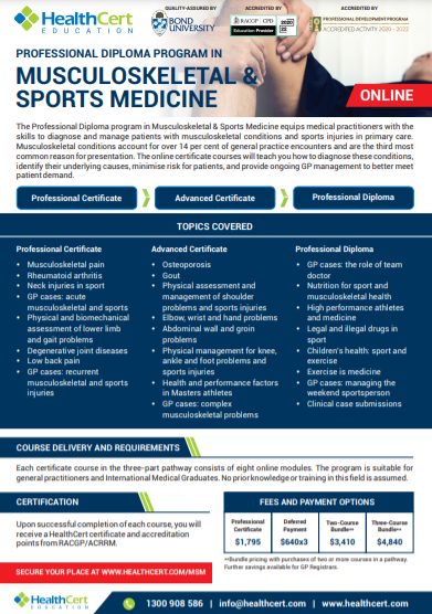 Musculoskeletal Sports Medicine