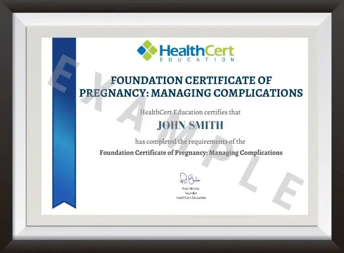 pregnancy certificate
