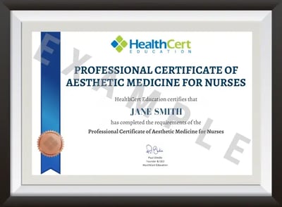 certificate of aesthetics for nurses