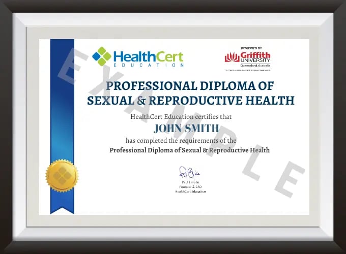 Example of the Professional Diploma os Sexual & Reproductive Health