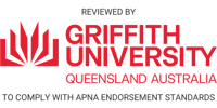 Griffith University reviewed for nurses logo