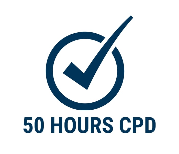 50 Hours CPD tick icon