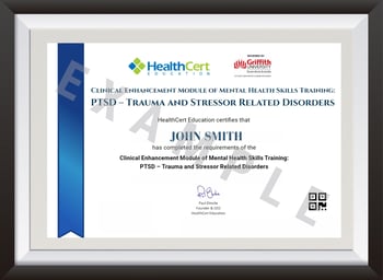 PTSD certificate image