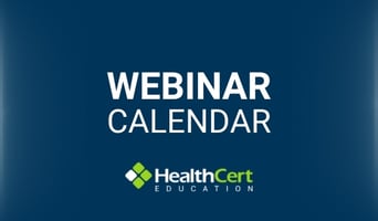 WEBINAR CALENDAR