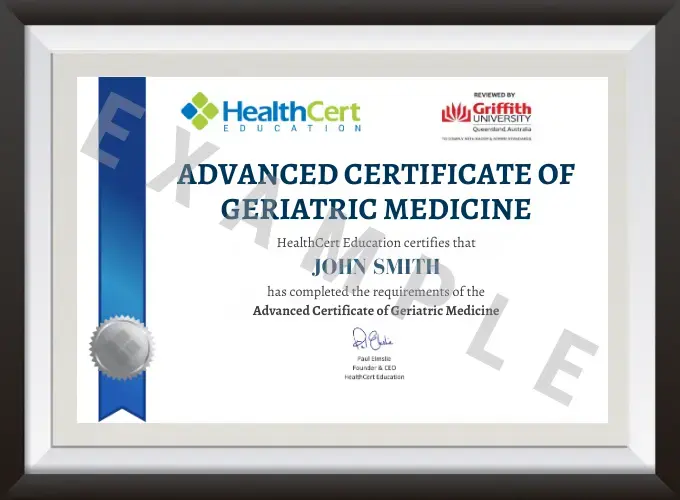 Advanced Certificate of Geriatric Medicine certificate