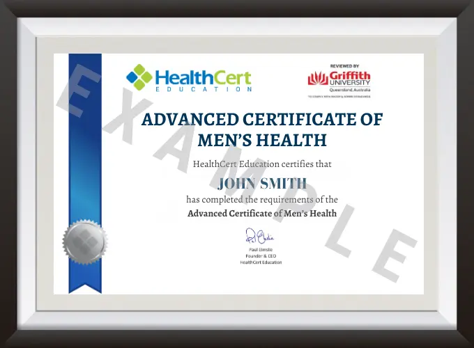 Advanced Certificate of Men's Health certificate