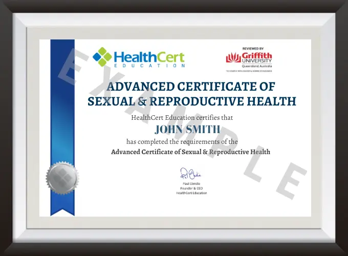 Advanced Certificate of Sexual and Reproductive Health certificate