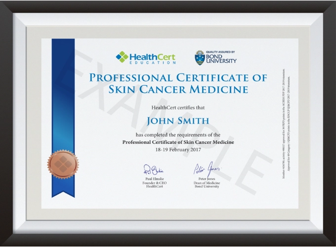 Professional Certificate of Skin Cancer Medicine