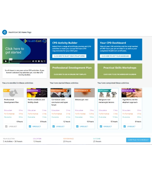 How HealthCert 365 looks