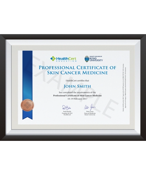 Professional Certificate of Skin Cancer Medicine