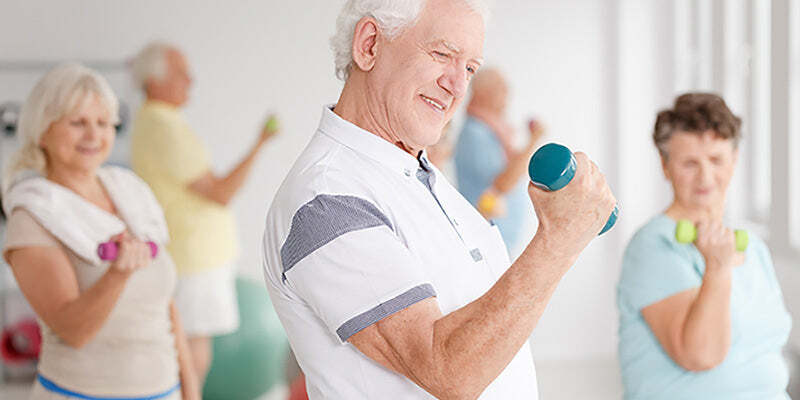 Fitness  - exercise in older men
