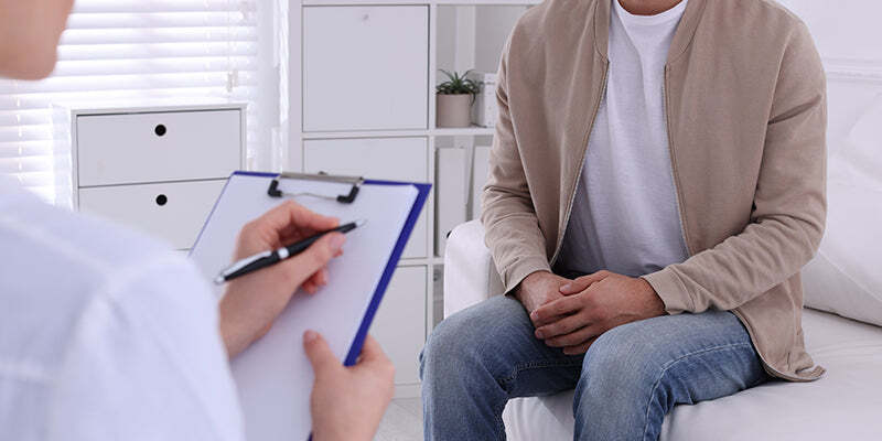Managing male patients with HIV
